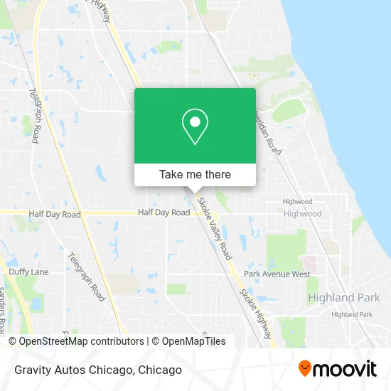 Gravity Autos Chicago map