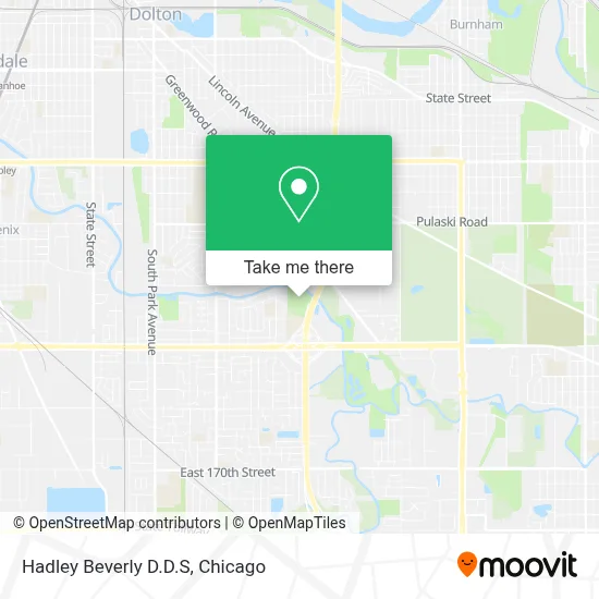 Hadley Beverly D.D.S map