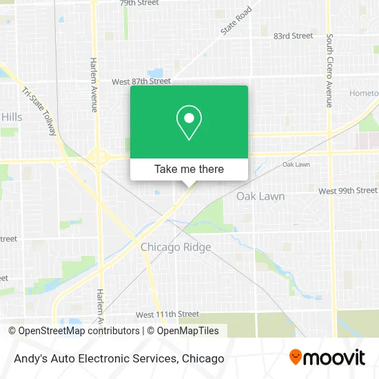 Andy's Auto Electronic Services map