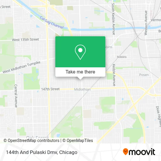 144th And Pulaski Dmv map