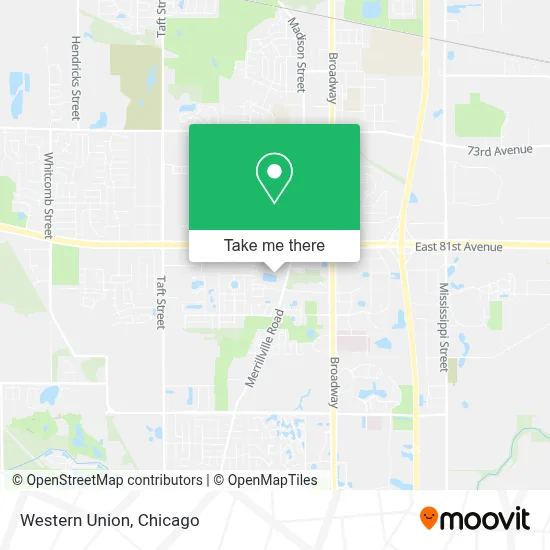 Western Union map