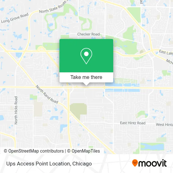 Ups Access Point Location map