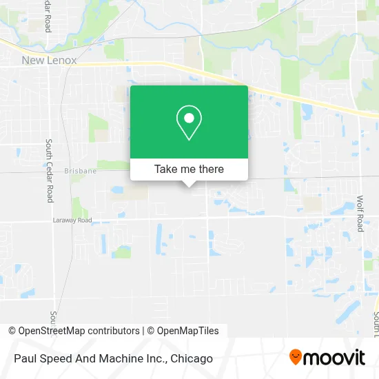 Paul Speed And Machine Inc. map