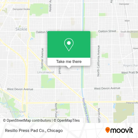 Resillo Press Pad Co. map