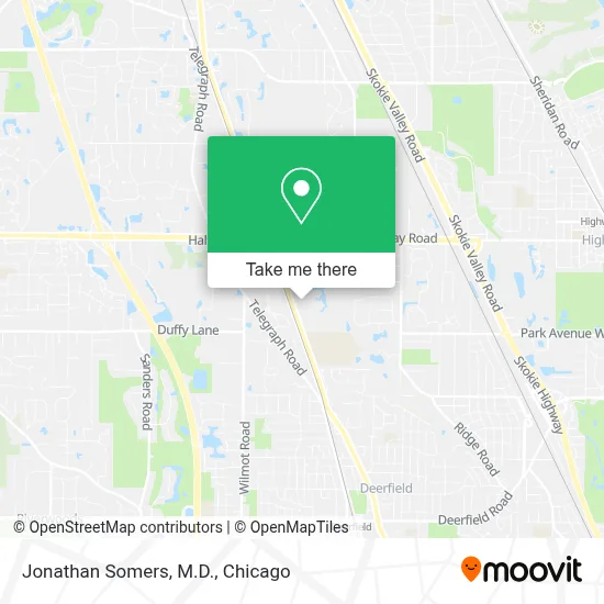 Jonathan Somers, M.D. map