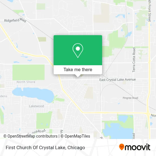 First Church Of Crystal Lake map