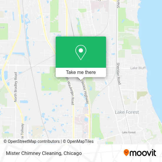 Mister Chimney Cleaning map