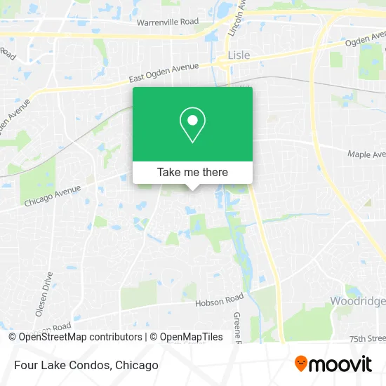 Four Lake Condos map
