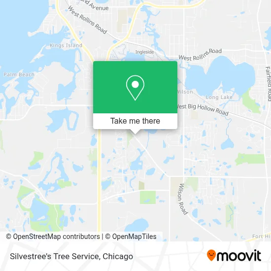 Silvestree's Tree Service map