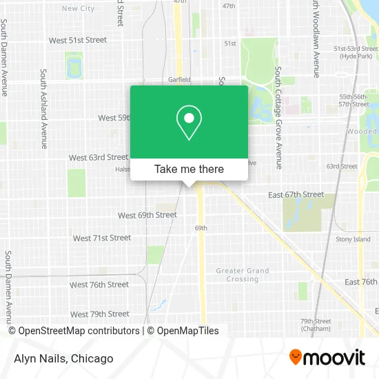 Alyn Nails map