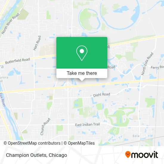 Champion Outlets map