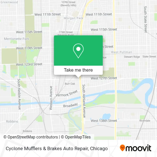 Cyclone Mufflers & Brakes Auto Repair map
