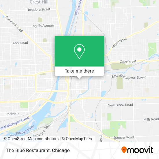 The Blue Restaurant map