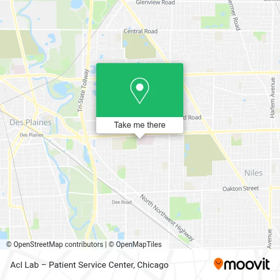 Acl Lab – Patient Service Center map