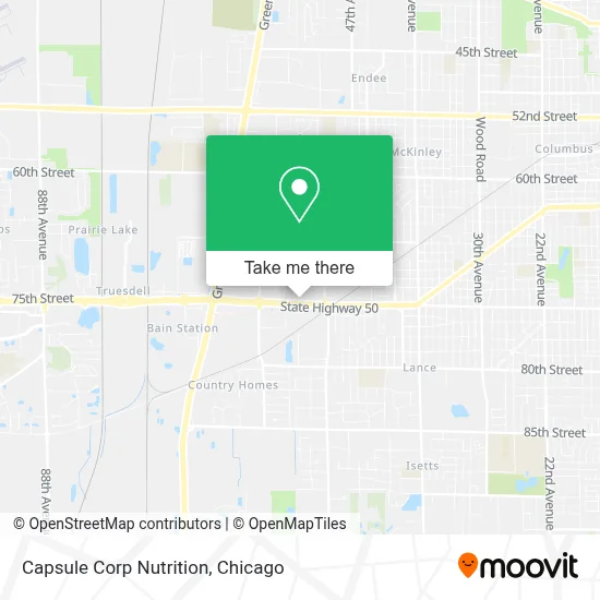 Capsule Corp Nutrition map