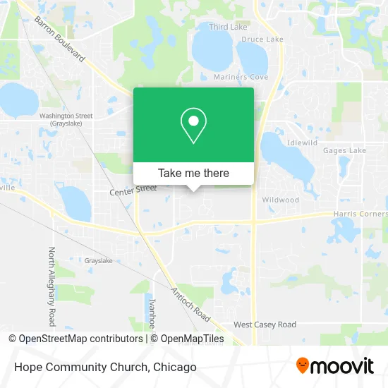 Hope Community Church map