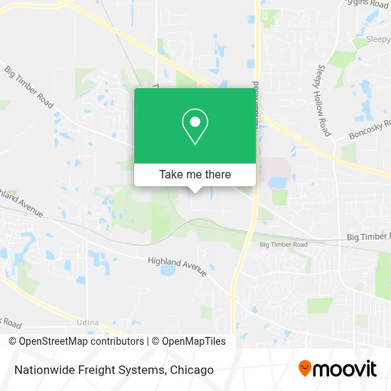 Nationwide Freight Systems map