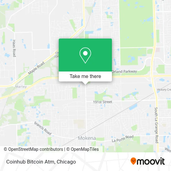 Coinhub Bitcoin Atm map