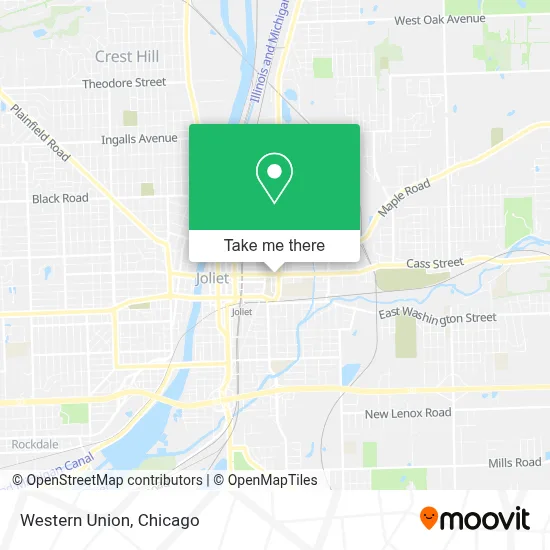 Western Union map