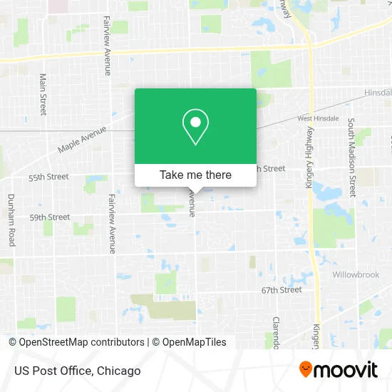 Us Post Office map