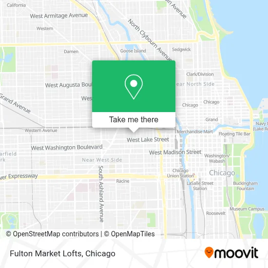 Fulton Market Lofts map