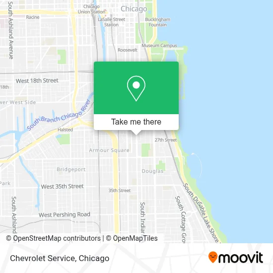Chevrolet Service map