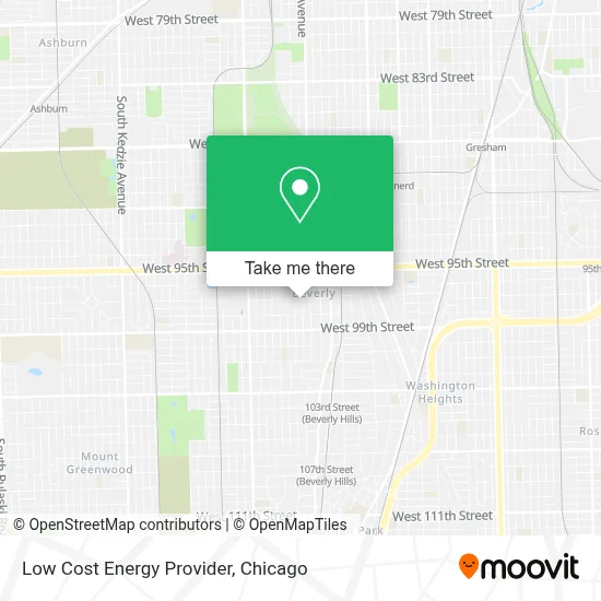 Low Cost Energy Provider map