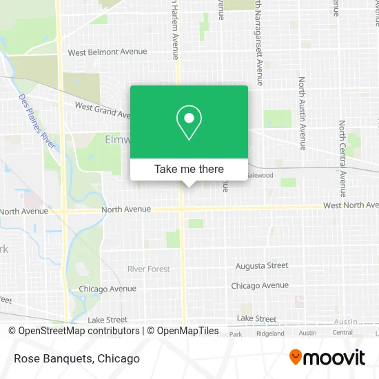Rose Banquets map