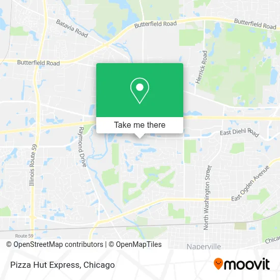 Pizza Hut Express map