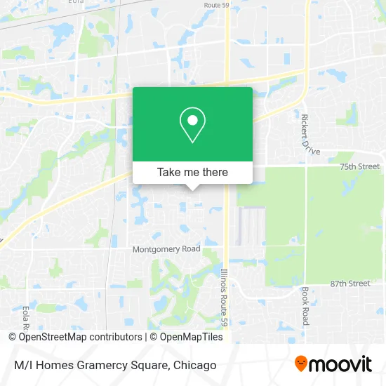 M/I Homes Gramercy Square map