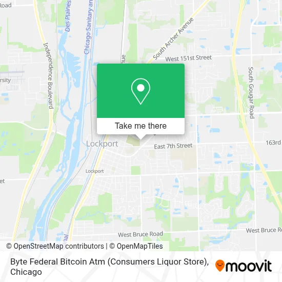 Byte Federal Bitcoin Atm (Consumers Liquor Store) map