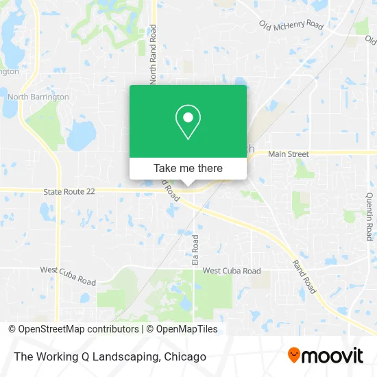The Working Q Landscaping map