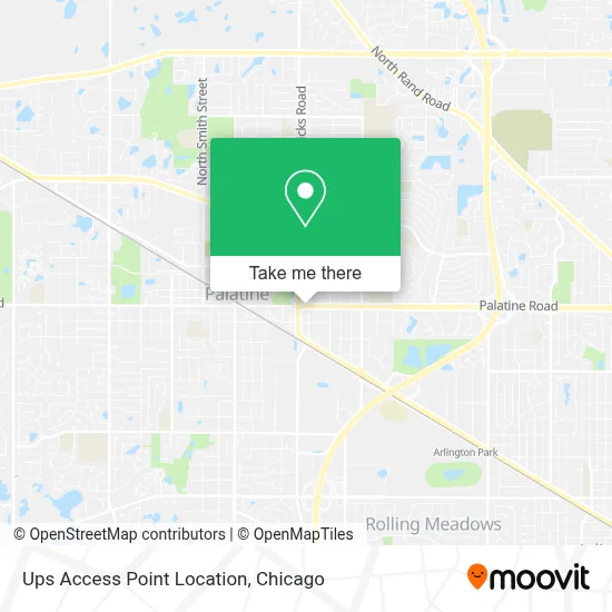 Ups Access Point Location map