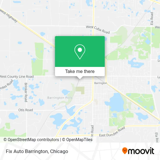 Fix Auto Barrington map