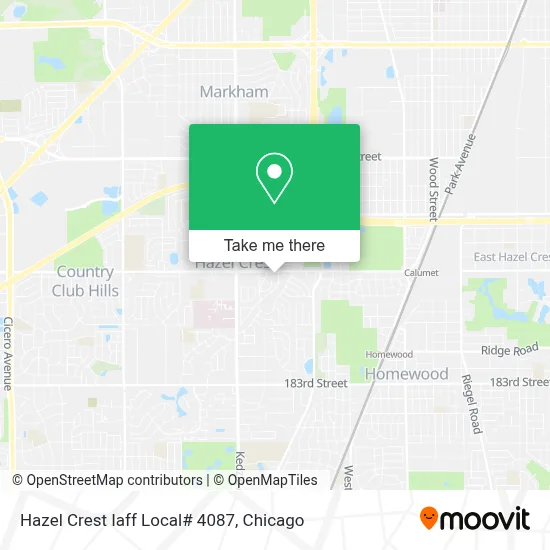 Hazel Crest Iaff Local# 4087 map