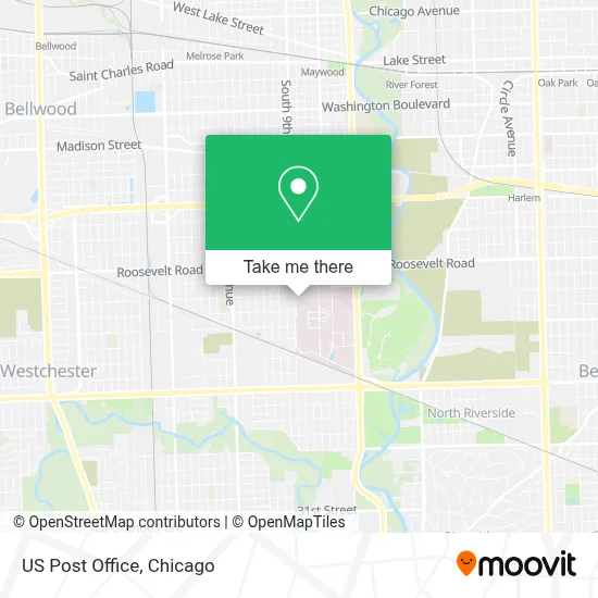 Us Post Office map
