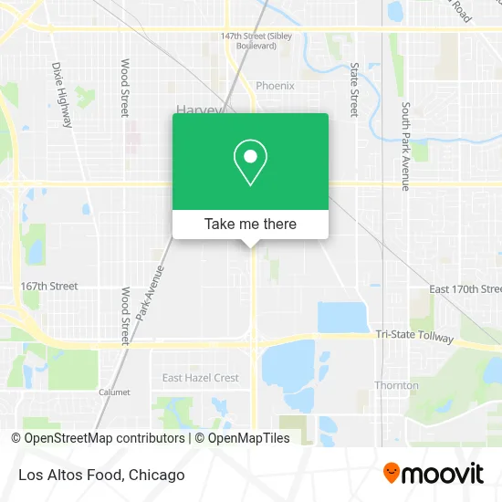 Los Altos Food map