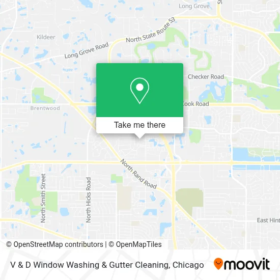 V & D Window Washing & Gutter Cleaning map