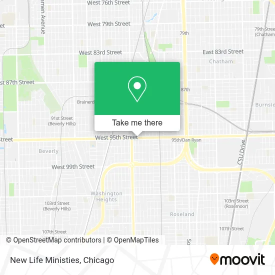 New Life Ministies map