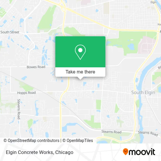 Elgin Concrete Works map