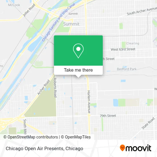 Chicago Open Air Presents map
