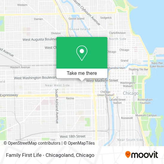 Family First Life - Chicagoland map