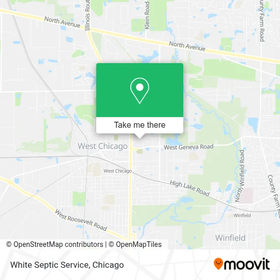 White Septic Service map
