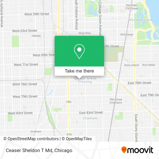 Ceaser Sheldon T Md map