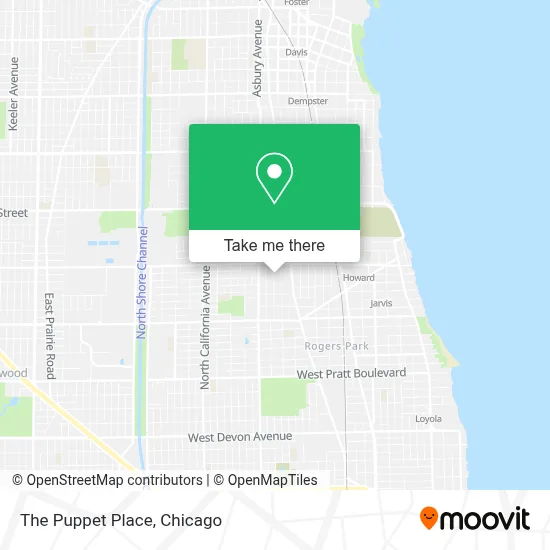 The Puppet Place map
