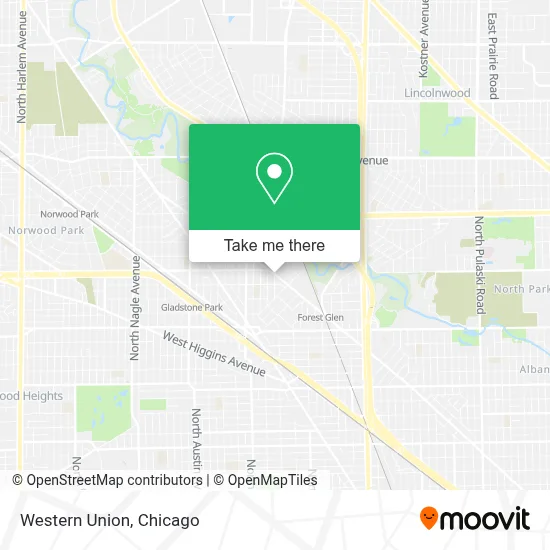 Western Union map
