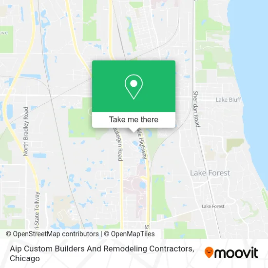Aip Custom Builders And Remodeling Contractors map