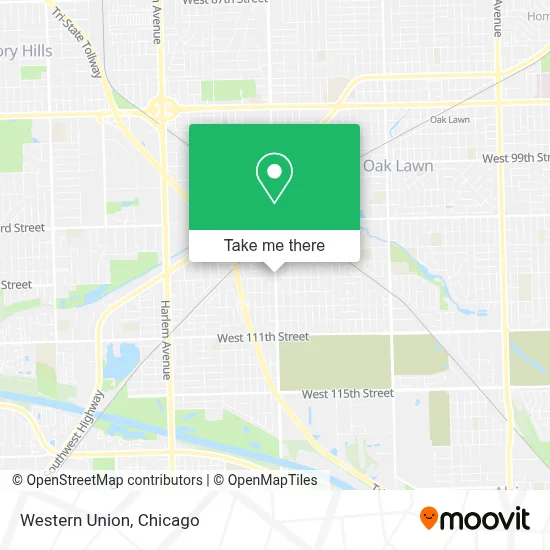Western Union map