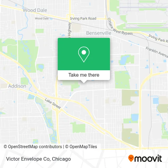 Victor Envelope Co map