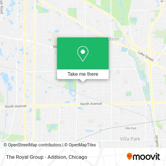 The Royal Group - Addison map